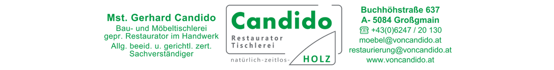 Tischler und Restaurator Candido Salzburg Logo